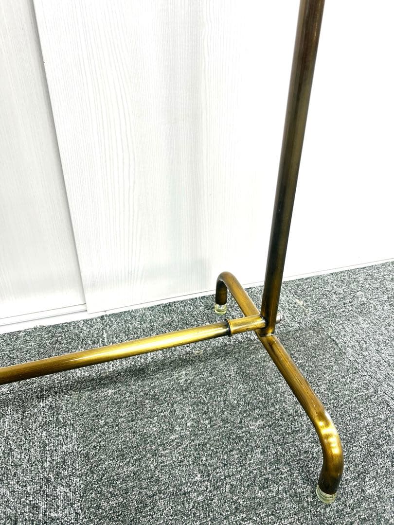【超美品】 ハンガーラック アンティークゴールド 90cm 真鍮