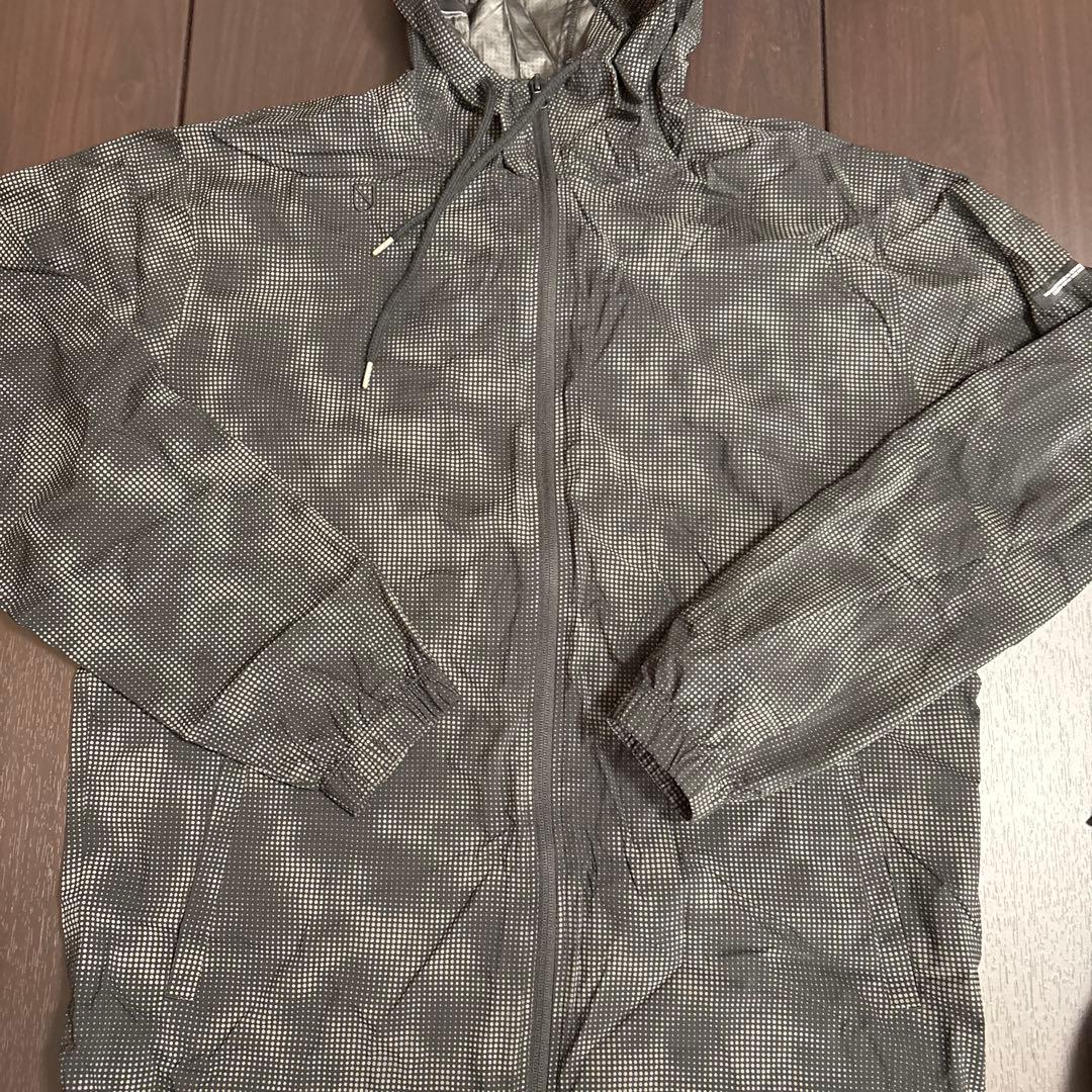 レインスーツ Lサイズ ブラック・グレー 収納ポーチ付き