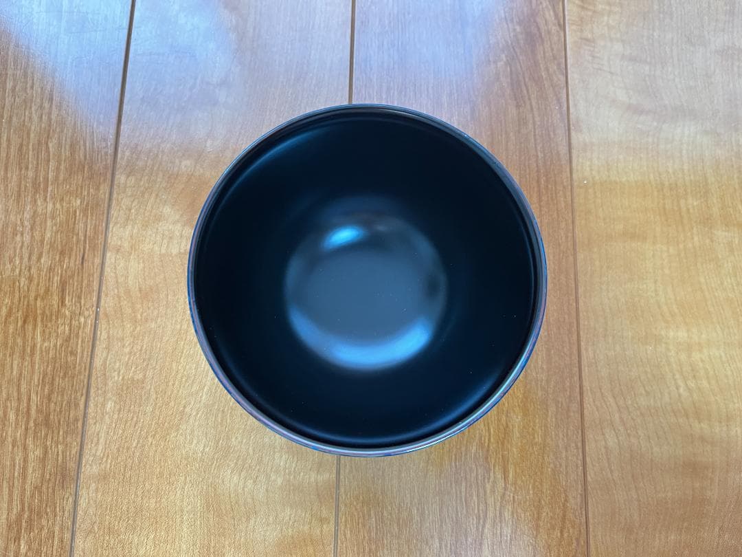 【希少・新品未使用】津軽塗 お椀 箱付き ロイヤルブルー 変わり塗り