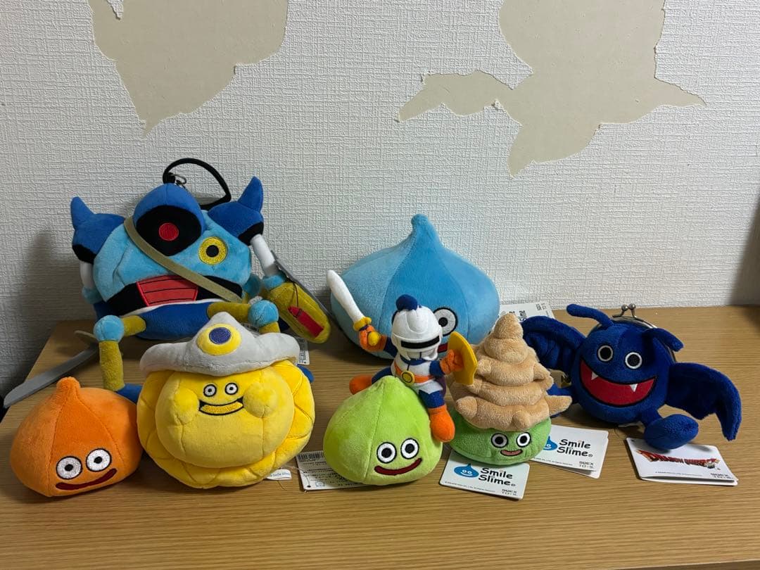ドラゴンクエスト　スマイルスライム　ぬいぐるみ　がまぐち等　7点
