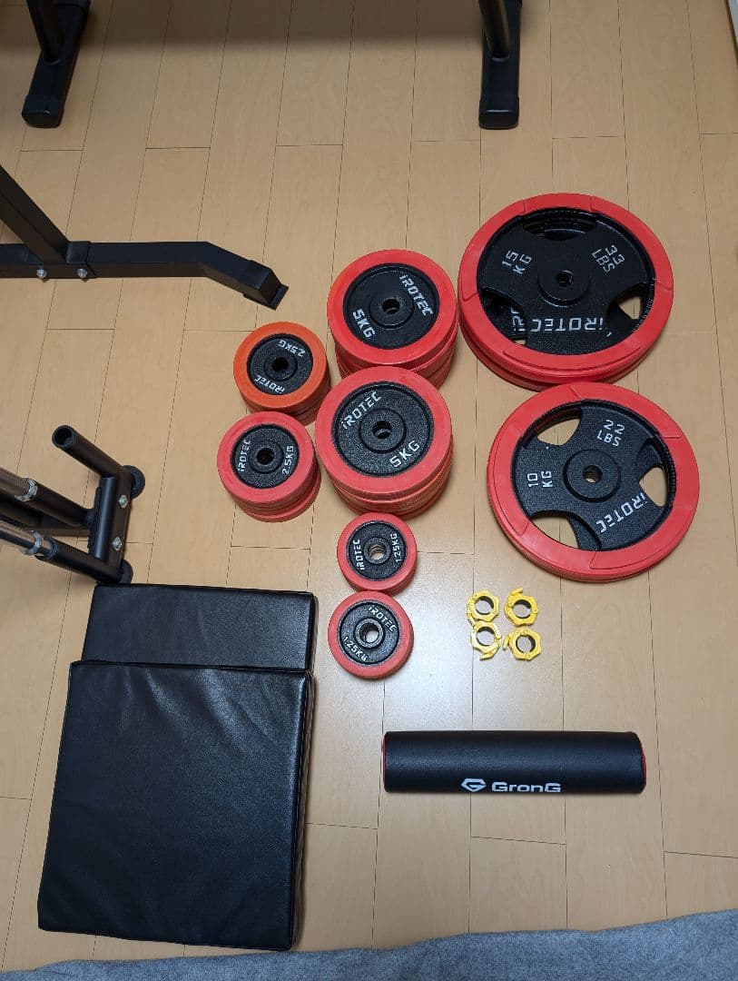 ホームジムセット　アイロテック　ハーフラック　フラットベンチ　BIG3