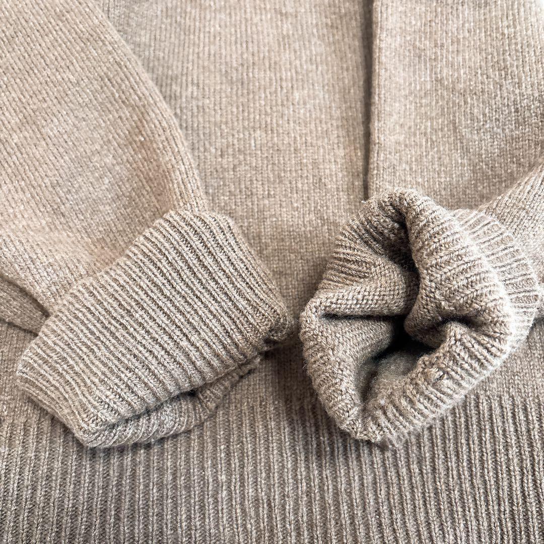 PEARLY GATES カシミヤ混 ブラウン セーター ゴルフ ニット 羊毛