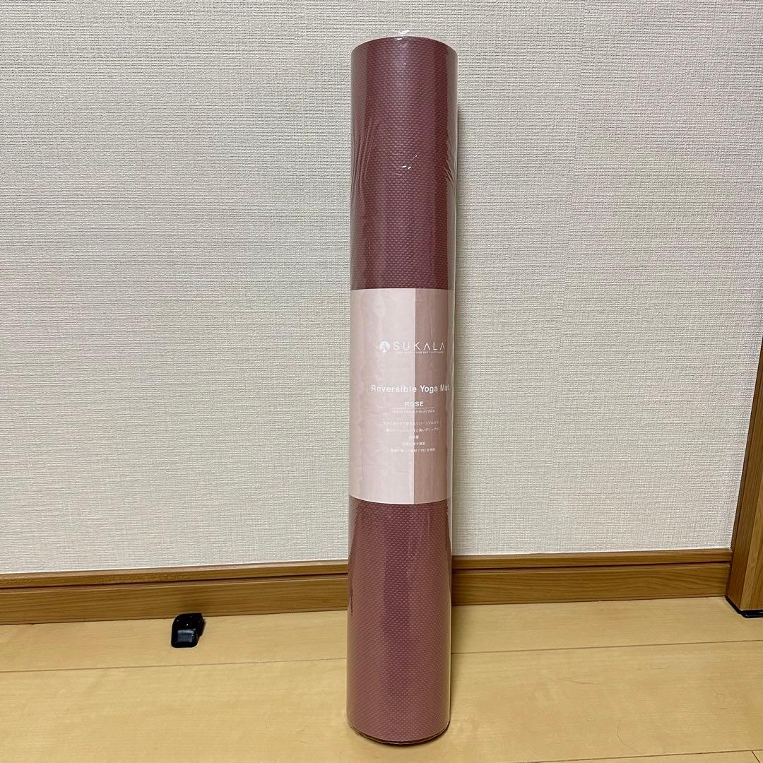廃盤未開封 SUKALA スカラ ヨガマット リバーシブル ローズ ピンク 軽量