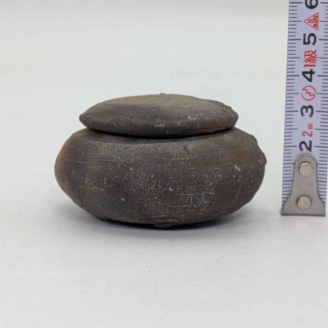 人間国宝 山本陶秀 備前焼 香合 共箱共布 抹茶道具 茶器 香道具 香盒 お香