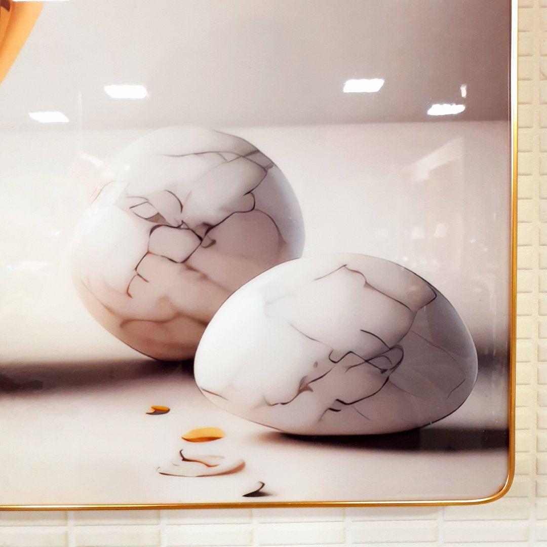 輸入雑貨　『赤い薔薇とロゼッタ』　天然水晶石　クリスタルアート　ゴールドフレーム