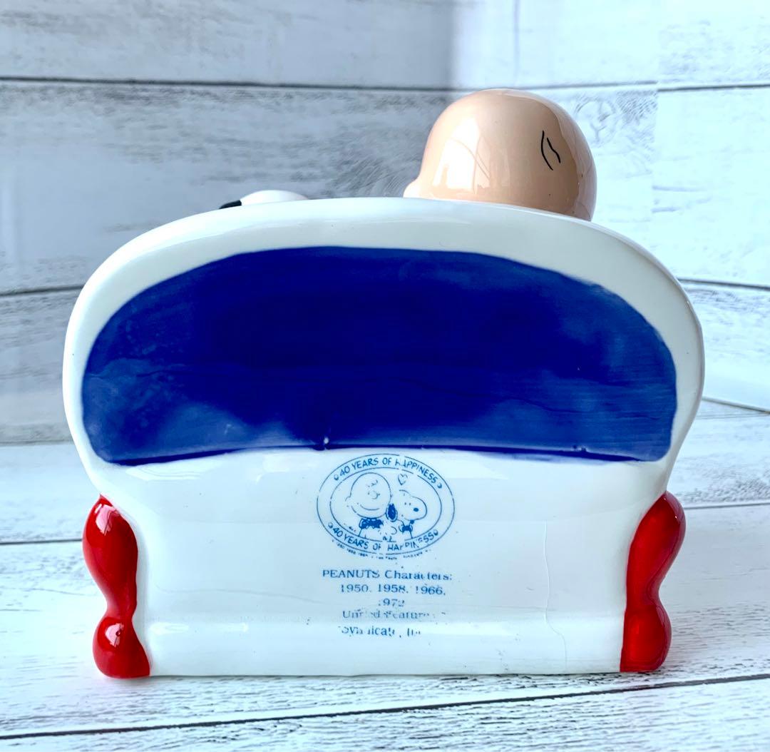 レア　美品　willitts スヌーピー 40周年 陶器 オルゴール　陶器