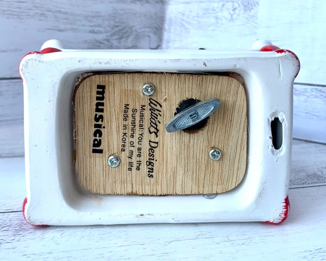 レア　美品　willitts スヌーピー 40周年 陶器 オルゴール　陶器