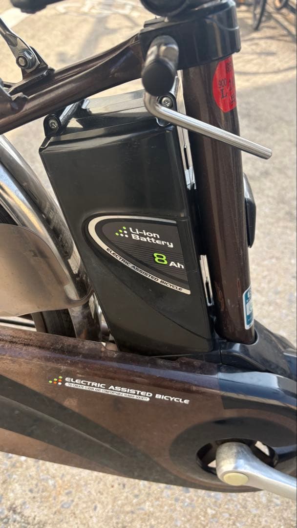 パナソニック　電動自転車ビビdx 茶色　充電器付き　兵庫県西宮市