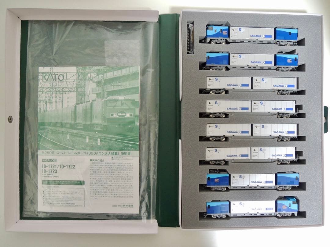 KATO JR貨物 M250系 スーパーレールカーゴ U50Aコンテナ16両