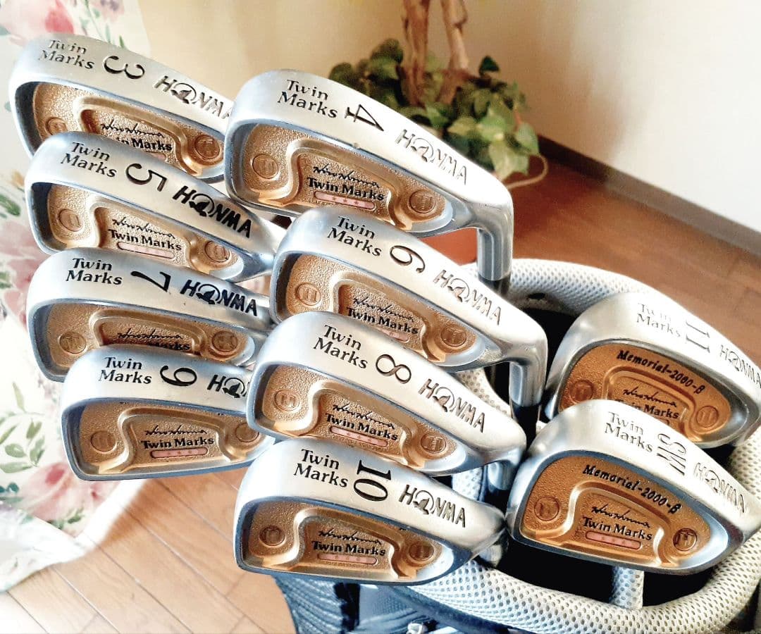 ホンマ ツインマークス メモリアル2000 β　３ツ星Ｒ金ゴールドバック10本