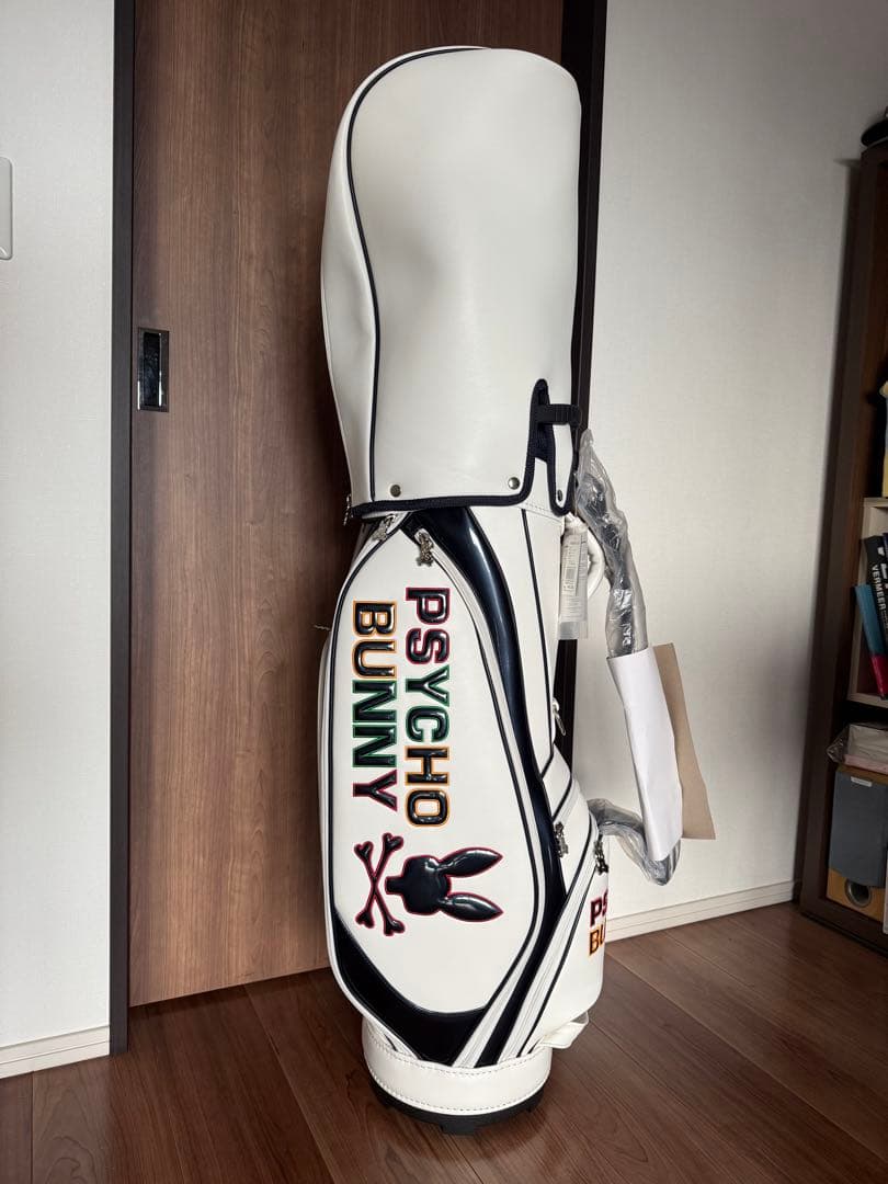 PSYCHO BUNNY キャディバッグ ホワイト