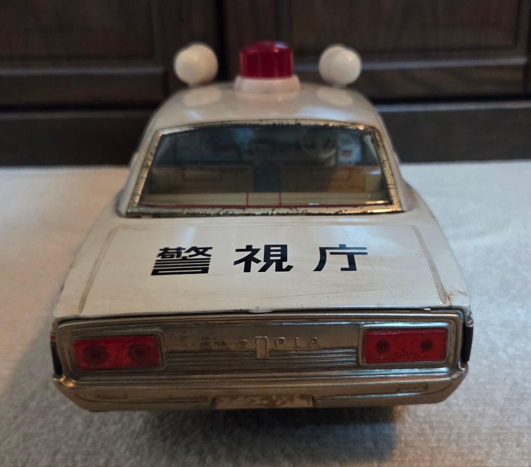 【年代物】【箱付】イチコー　グロリア　パトロールカー　ブリキ