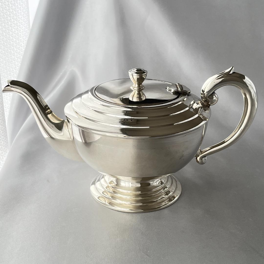 【SILCRAFT】 アール・デコ ティーサービス 4点 ティーポット