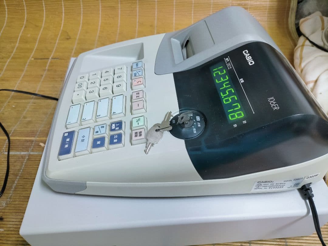 カシオレジスター　106ER　簡単便利特殊　送料込　925666