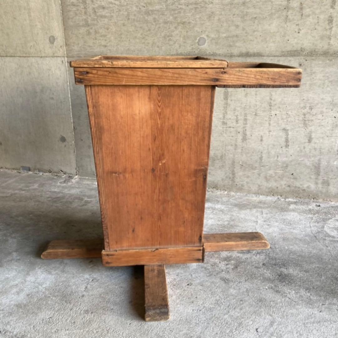 古い木製スタンド ホルダー ラック 収納 傘立て 棚 台 大型 和風 レトロ