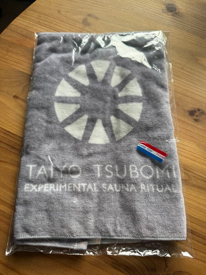 万博サウナ フェイスタオル グレー