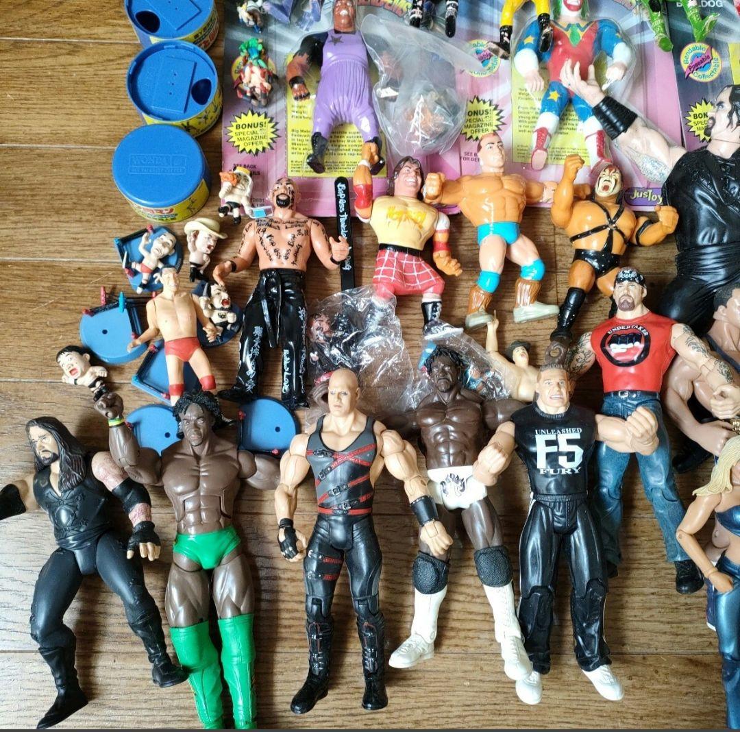 プロレスフィギュアまとめ売り　wwe 全日本新日本プロレスハズブロマテル