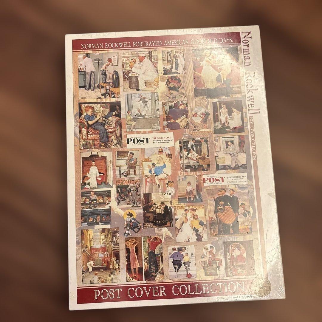 ノーマンロックウェル、ポストカバーコレクション　ジグソーパズル　レトロ