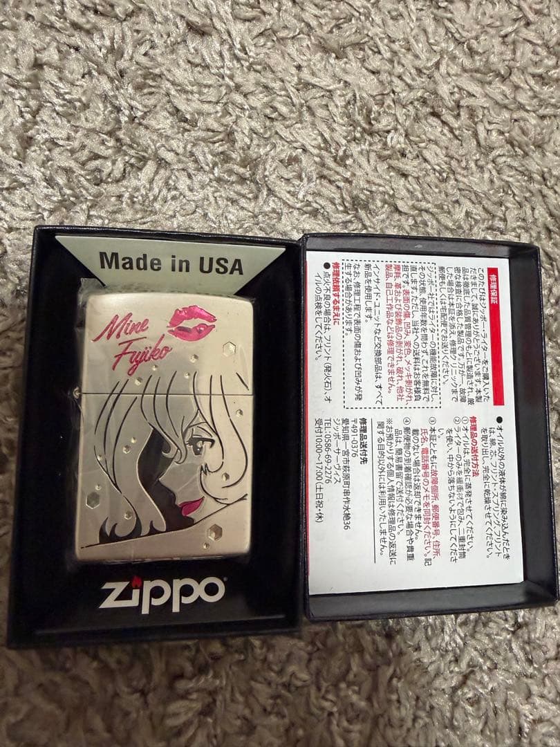 【新品、未使用】ZIPPO ルパン三世 不二子 アフターシャワー ジッポ