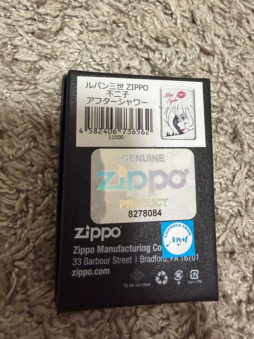 【新品、未使用】ZIPPO ルパン三世 不二子 アフターシャワー ジッポ