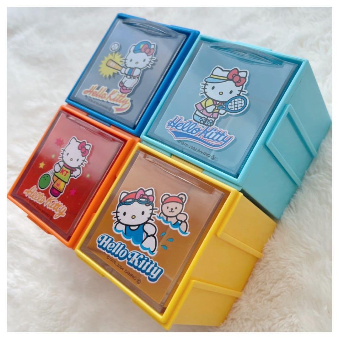 レトロ レア ハローキティ 収納ボックス チェスト 引き出し 4個セット