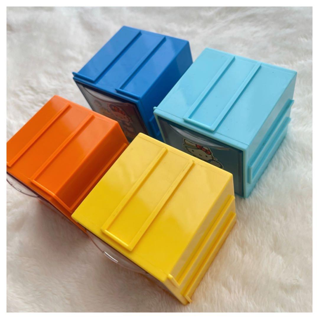 レトロ レア ハローキティ 収納ボックス チェスト 引き出し 4個セット