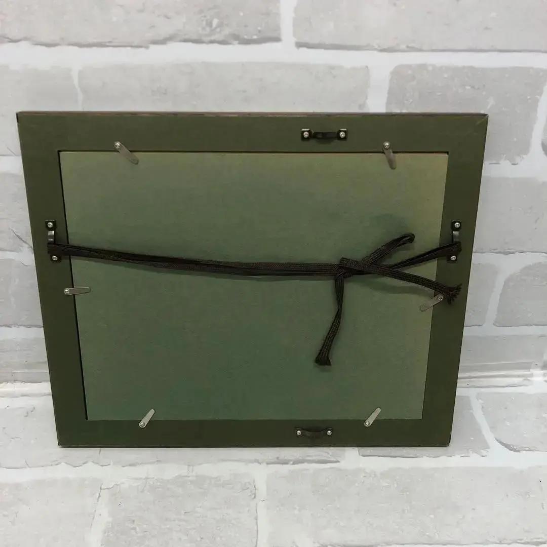 M3858 ヘザーブラウン 絵画 額縁付き 2点セット