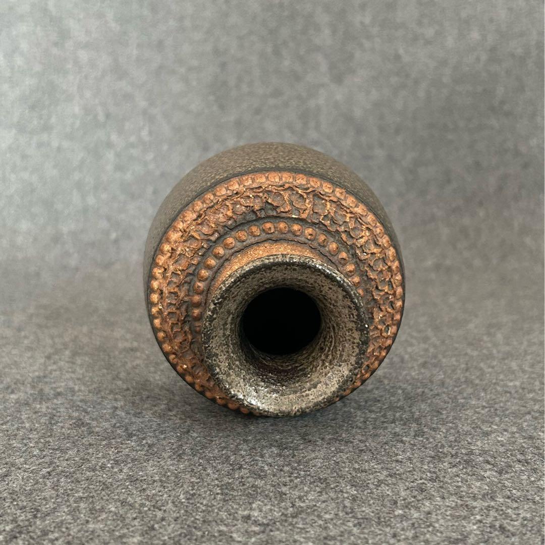 Hoganas ホガナス スウェーデン 北欧ヴィンテージフラワーベース花瓶陶器製