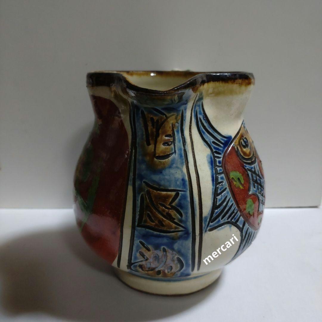 【新垣勲】新垣製陶所　壷屋焼名工　水差し