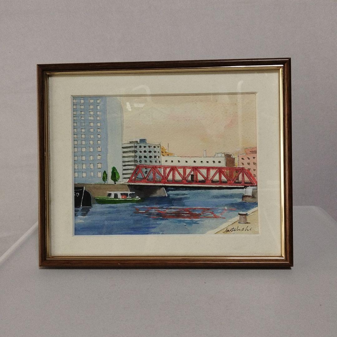 絵画、横浜風景。