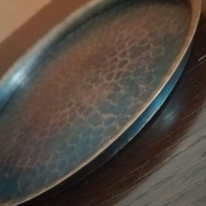 鎚起銅器　玉川堂　お盆　トレー　煎茶道具　和骨董　アンティーク