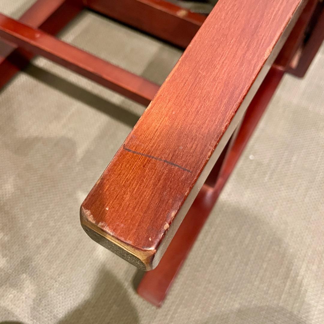 【手渡し限定】ディスカチャーチ？ ピアノ椅子 高低自在椅子 緑 茶 イタリア製