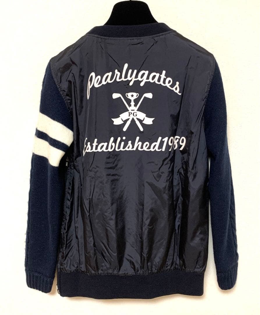 ☆美品☆パーリーゲイツ　レディース　ナイロン　ウール　中綿ブルゾン　セーター