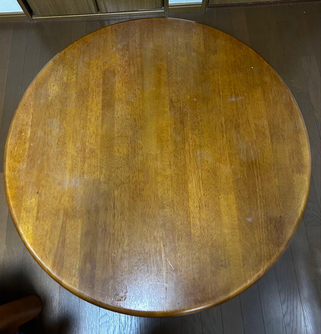 karimoku 木製 円形座卓 直径約100cm