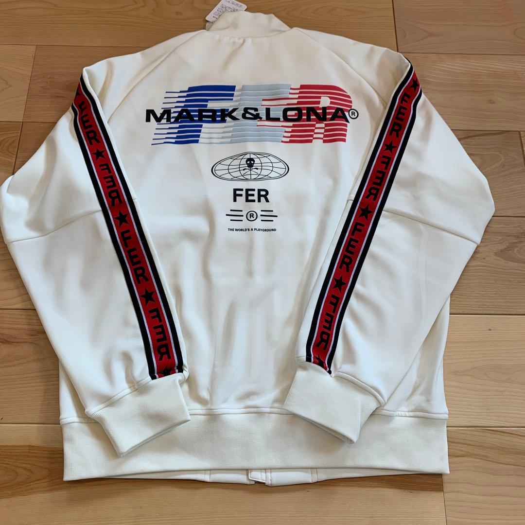 MARK&LONA ジップアップジャケット パンツセット　ホワイト