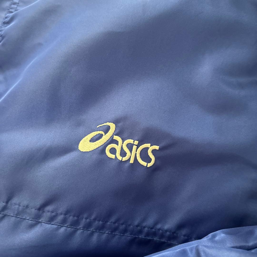 asics ウィンドブレーカー セットアップ 中綿 青