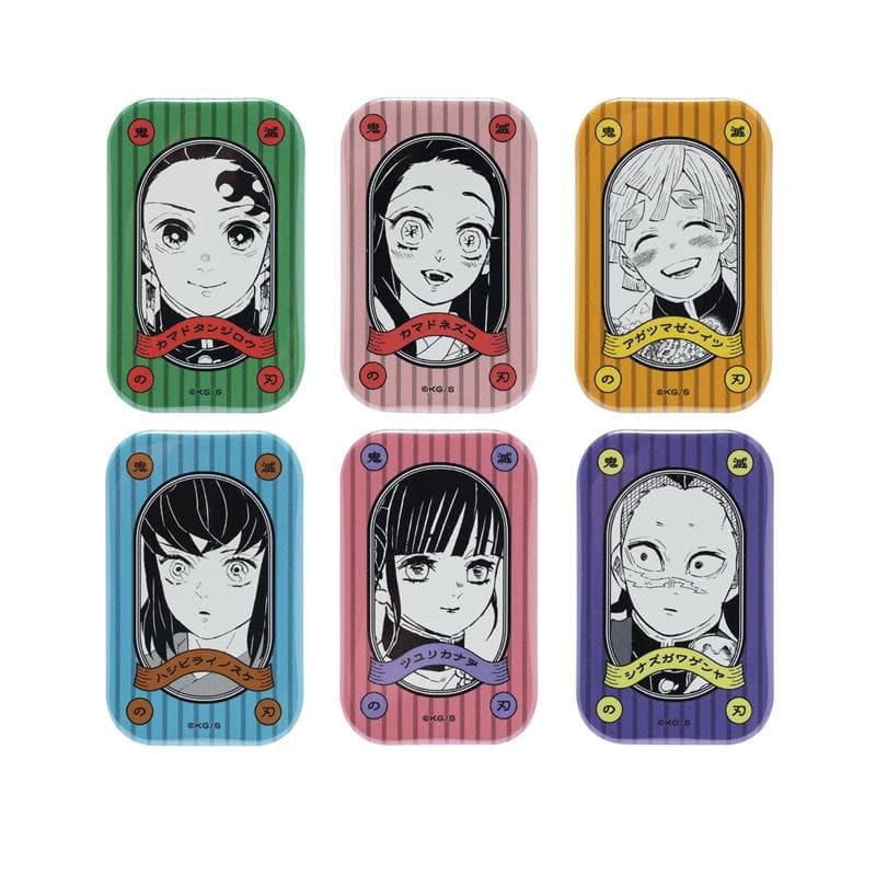 鬼滅の刃スクエア缶バッジコレクション（スタンド付き）第1弾全種セット-15種入り