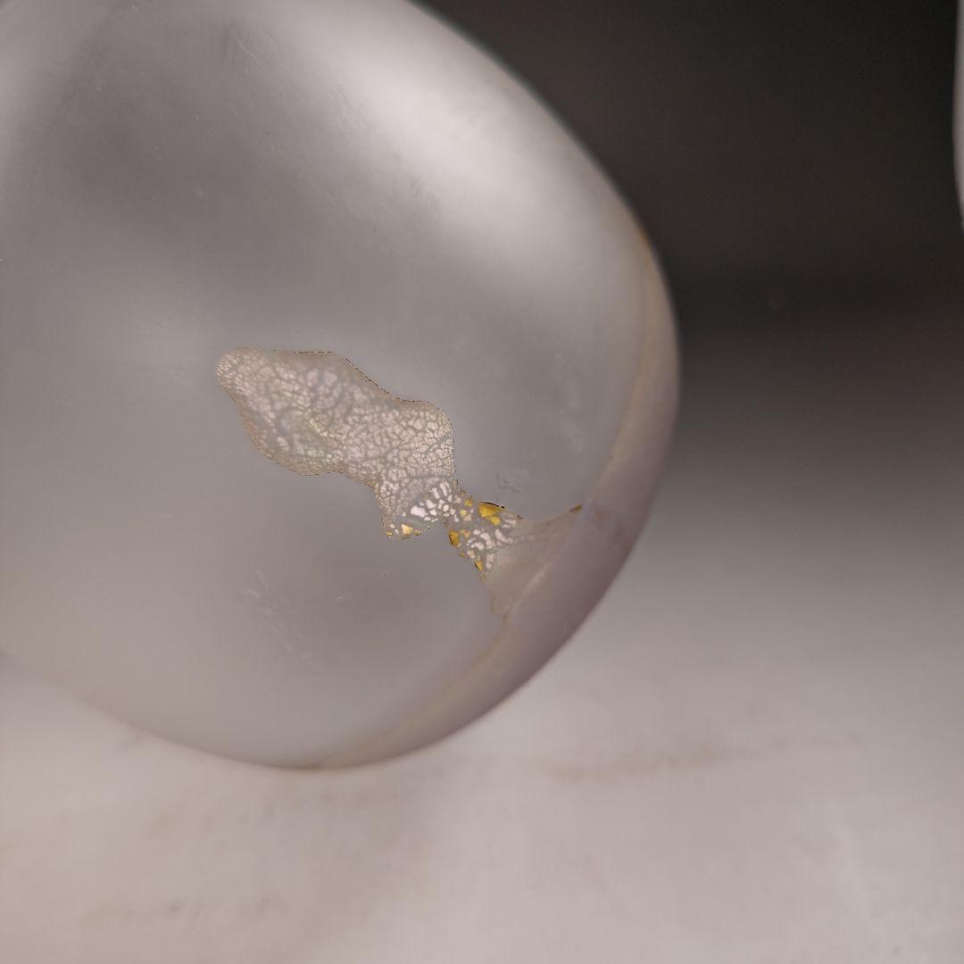 イ942 水指『高橋幸夫作』『ガラス硝子　水指　共箱』茶道具