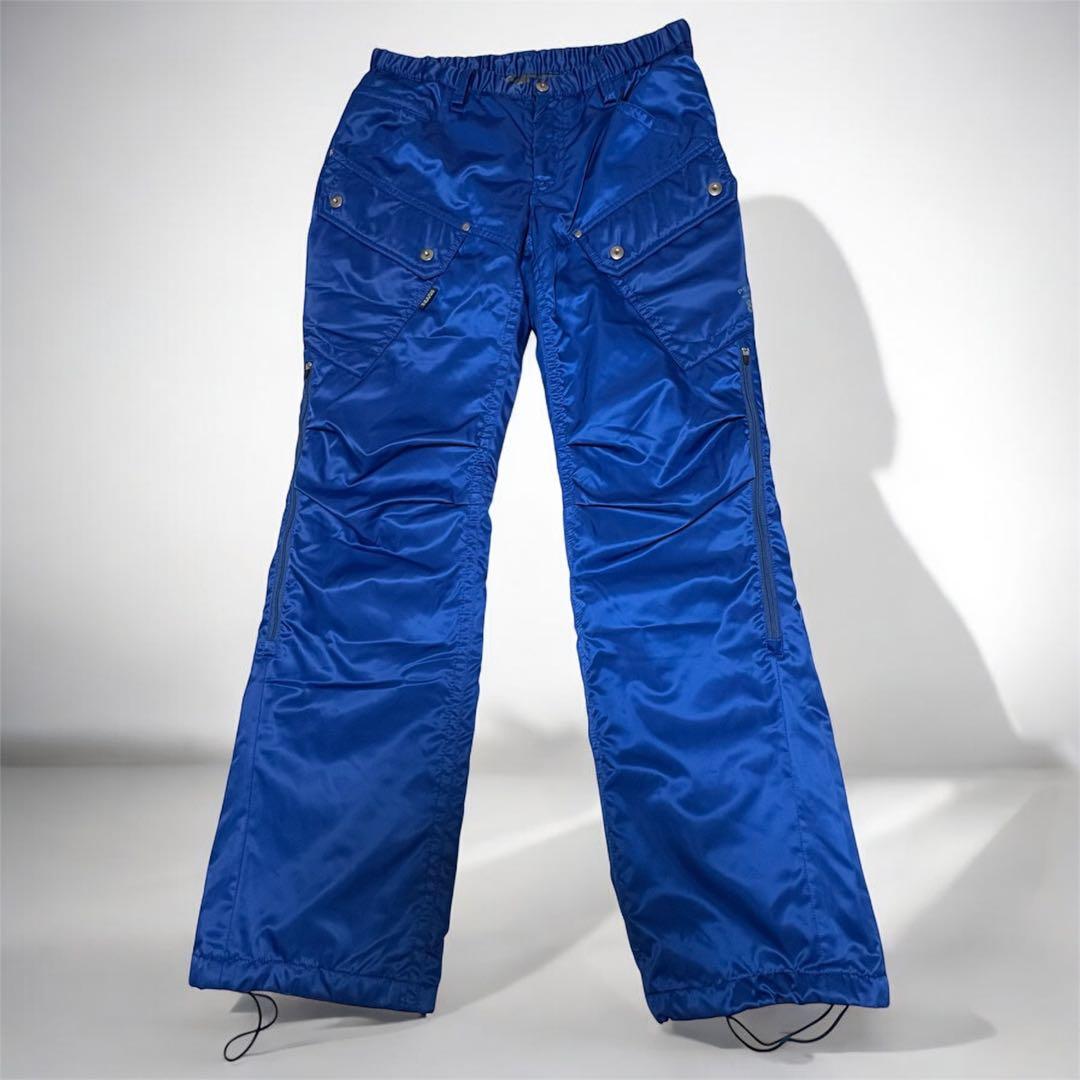 美品‼️パーリーゲイツ　ナイロン中綿パンツ　サイズ2 レディース　L 暖パン