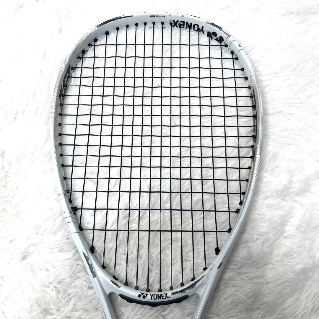 【良品】ヨネックス ナノフォース8v REV SL2 ソフトテニス 前衛用　白