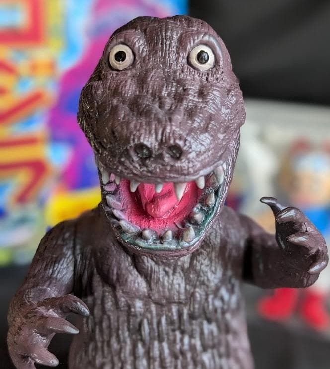 杉浦茂版ゴジラ＆新吉くん（シカルナ工房）ソフビフィギュア２体セット＋書籍