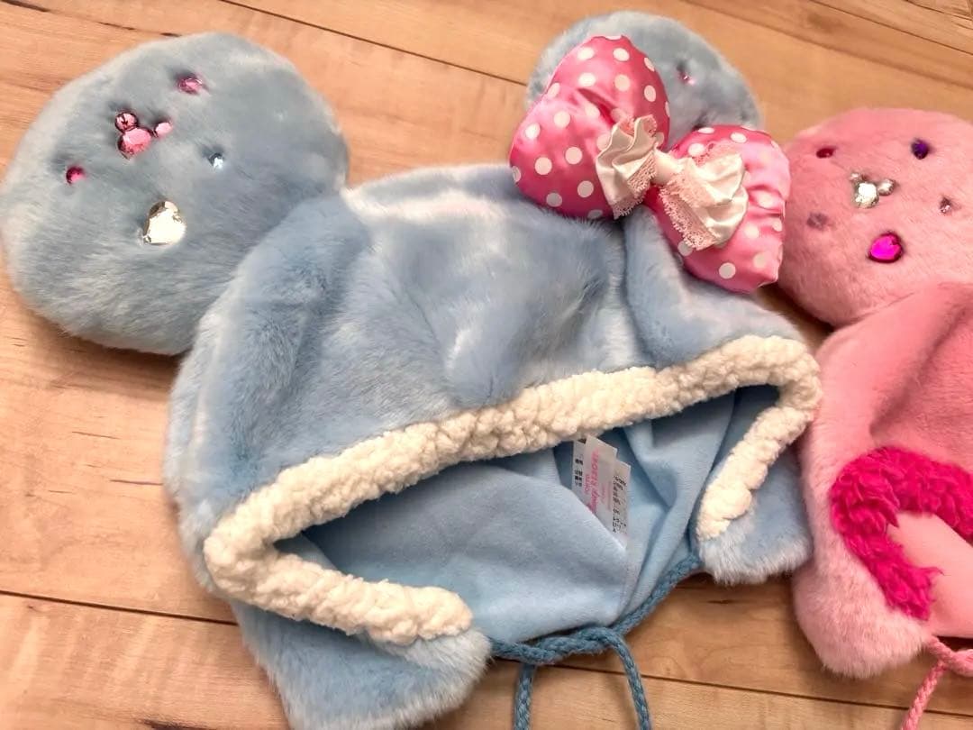 ミニー ファンキャップ 水色 ピンク 東京ディズニーリゾート 廃盤品 セット
