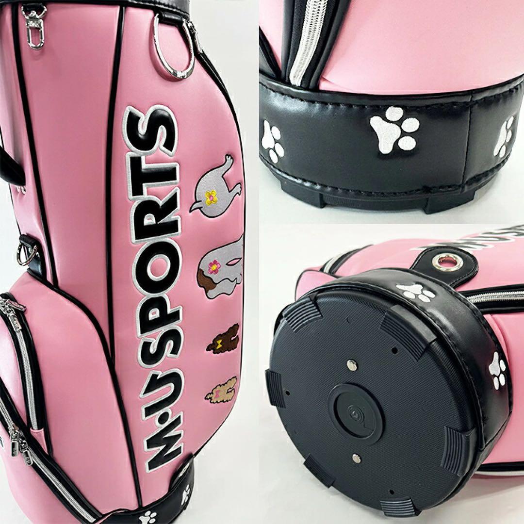 【新品】MUスポーツ 703R6154 キャディバッグ ピンク