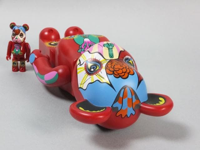 現代美術 田名網敬一『100% & 400%MEDICOM TOY赤』0127B