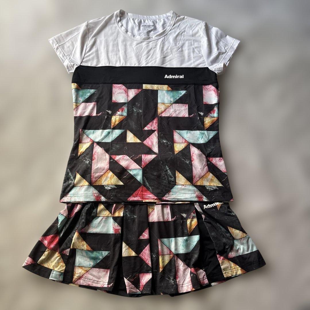 【Admiral】アドミラル テニスウェア・スカート 上下セット Lサイズ