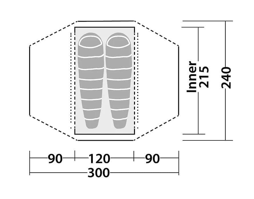 ☆美品♪☆ローベンス ゴスホーク2(トンネルテント)