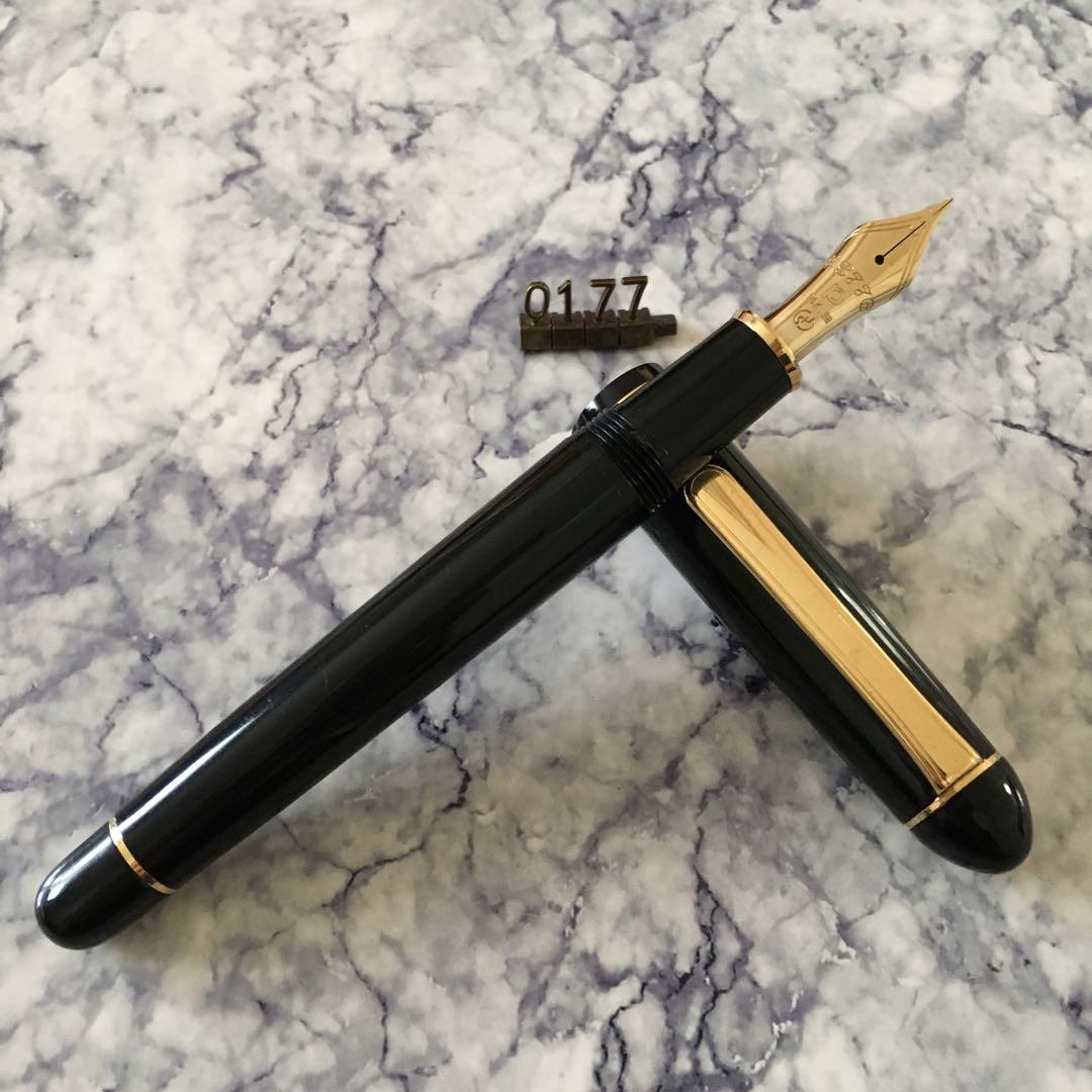 #0177 オーバーホール済み 万年筆 PLATINUMプラチナ 14k