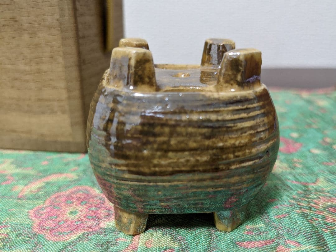 ⭐樂家 十三代 惺入 蓋置 共箱 茶道具 樂家 骨董品 アンティークコレクション