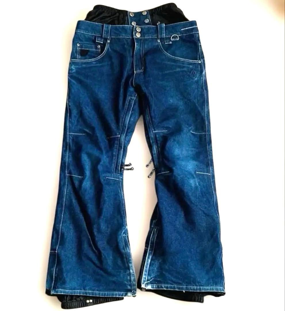 AA HARDWEAR ダブルエー　スノボウェア　リアルデニム　M ユニセックス