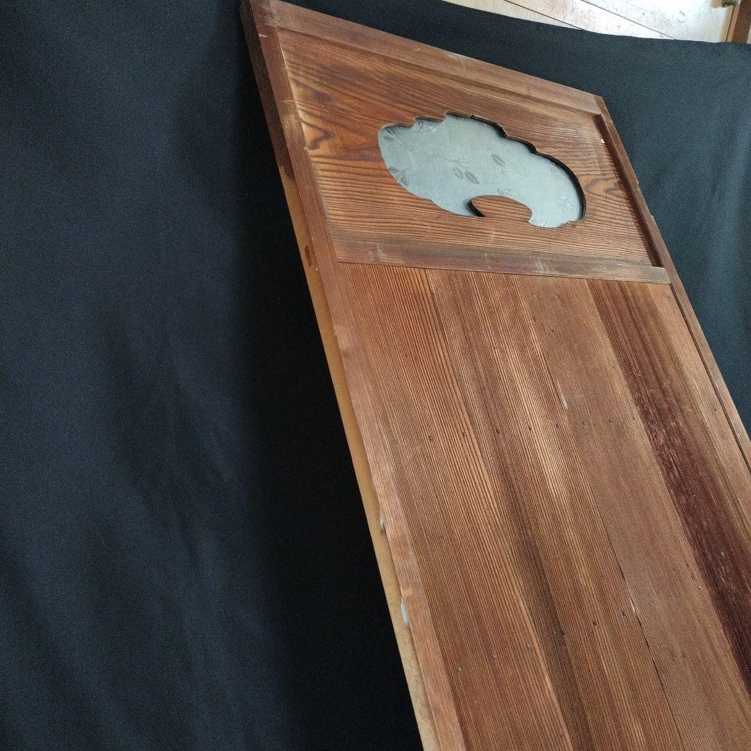 旧家 建具 トイレ 扉 木製ドア 和ガラス窓 昭和レトロ　アンティーク 古民家